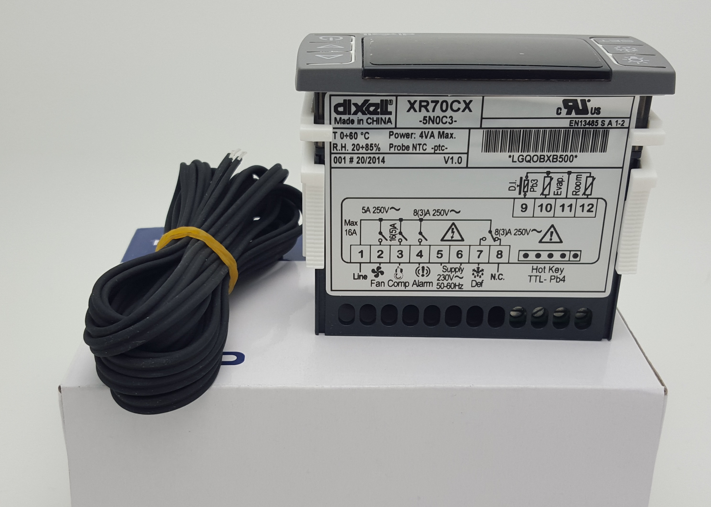 NTC PTC Probe Dixell เครื่องควบคุมอุณหภูมิแบบดิจิตอล XR70CX-5N0C3 พร้อม ...